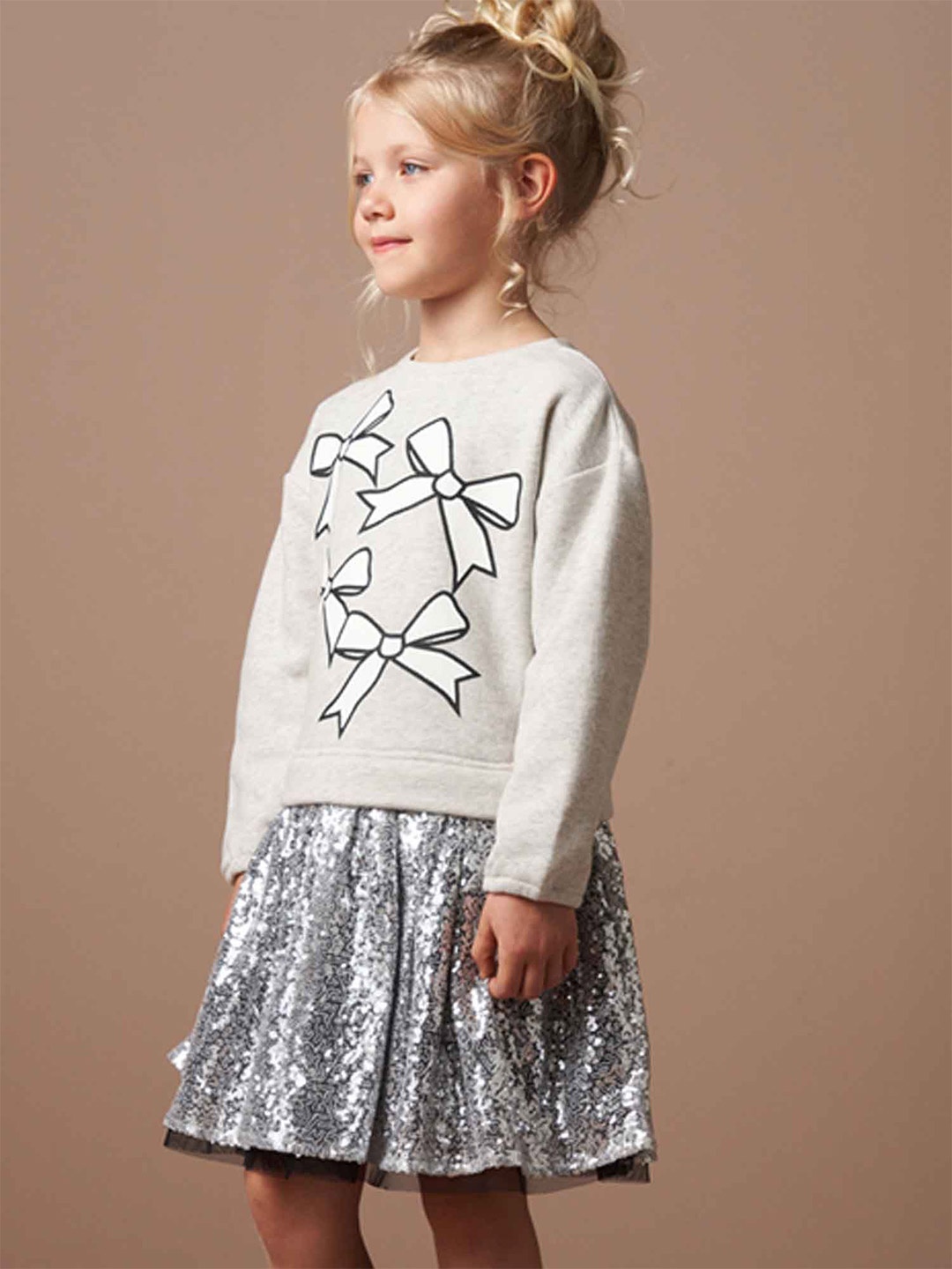 

Angel & Rocket Long Dress, Grey melange