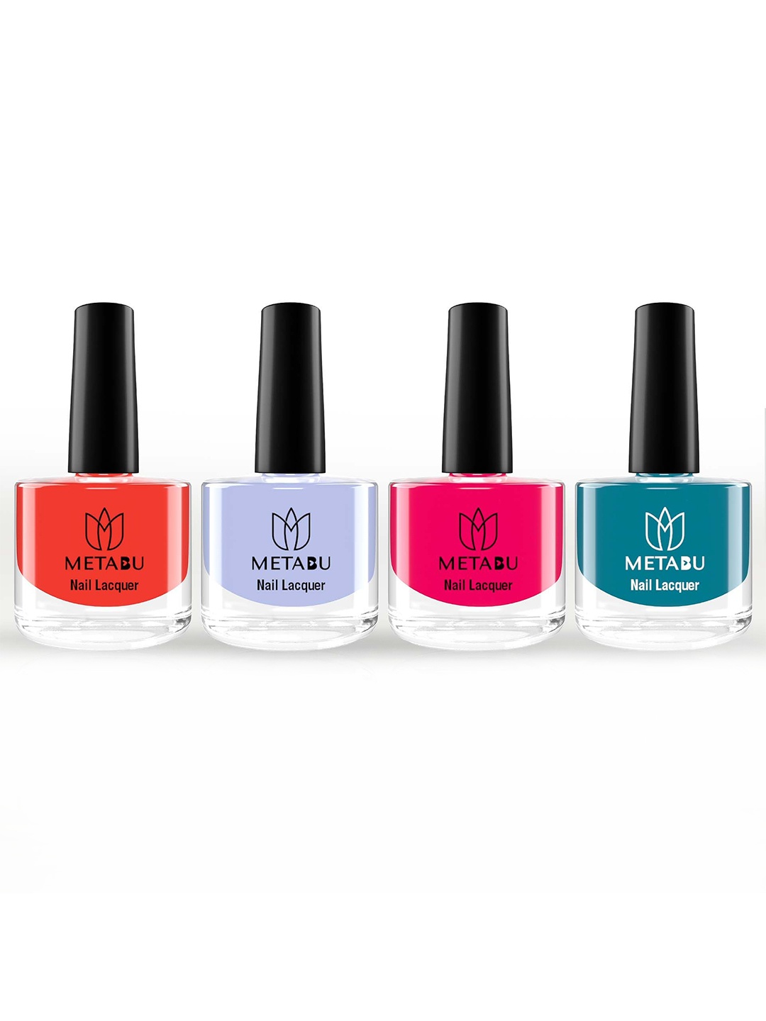 

METABU Set Of 4 Nail Lacquer- 8 ml Each- Combo 07, Multi