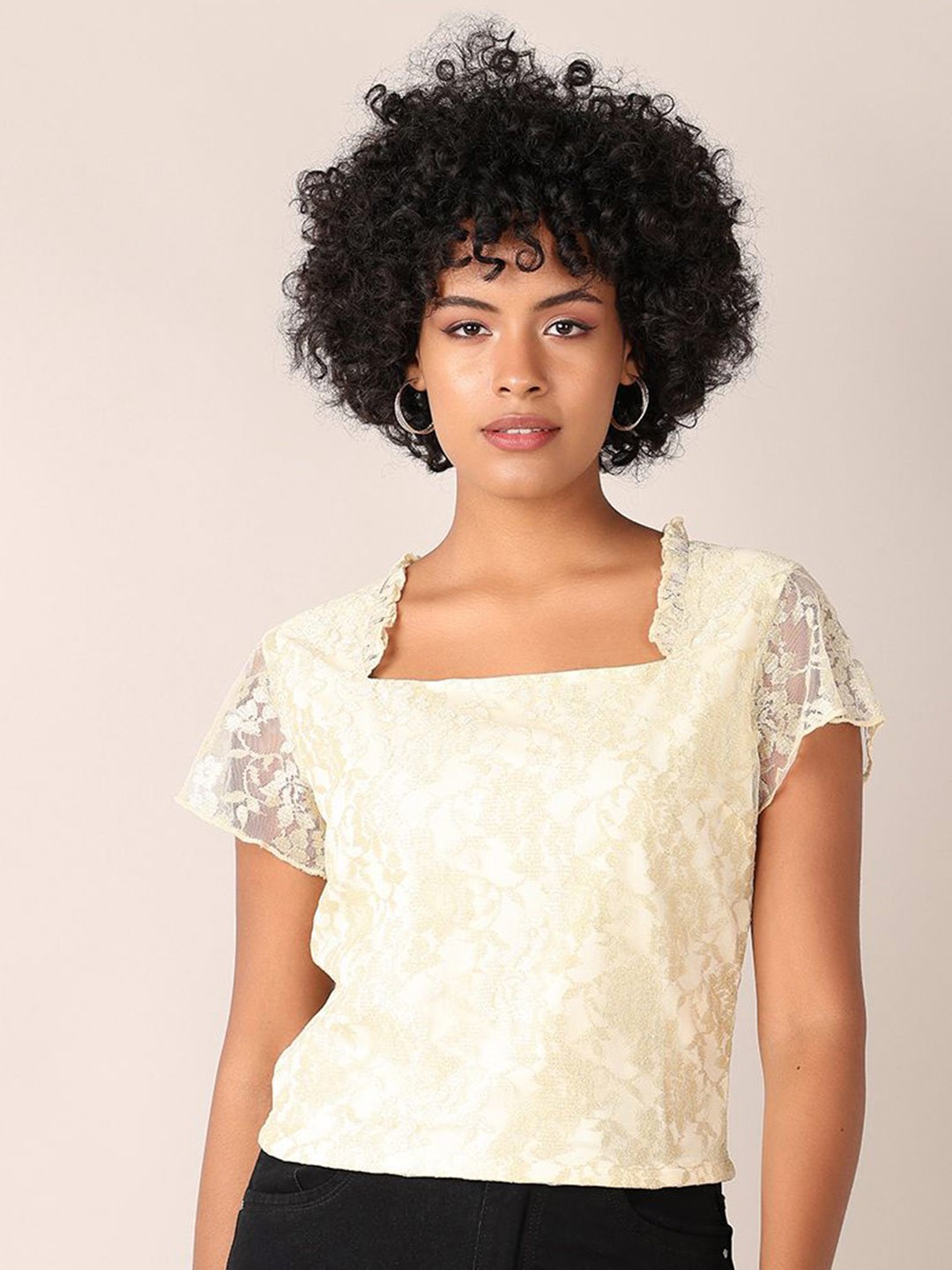 

V-Mart Top, Yellow