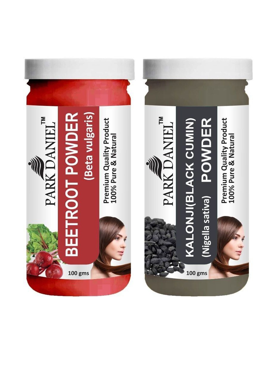

Park Daniel Set Of 2 Beetroot & Kalonji Powder For Hair & Skin - 100 g Each, Red