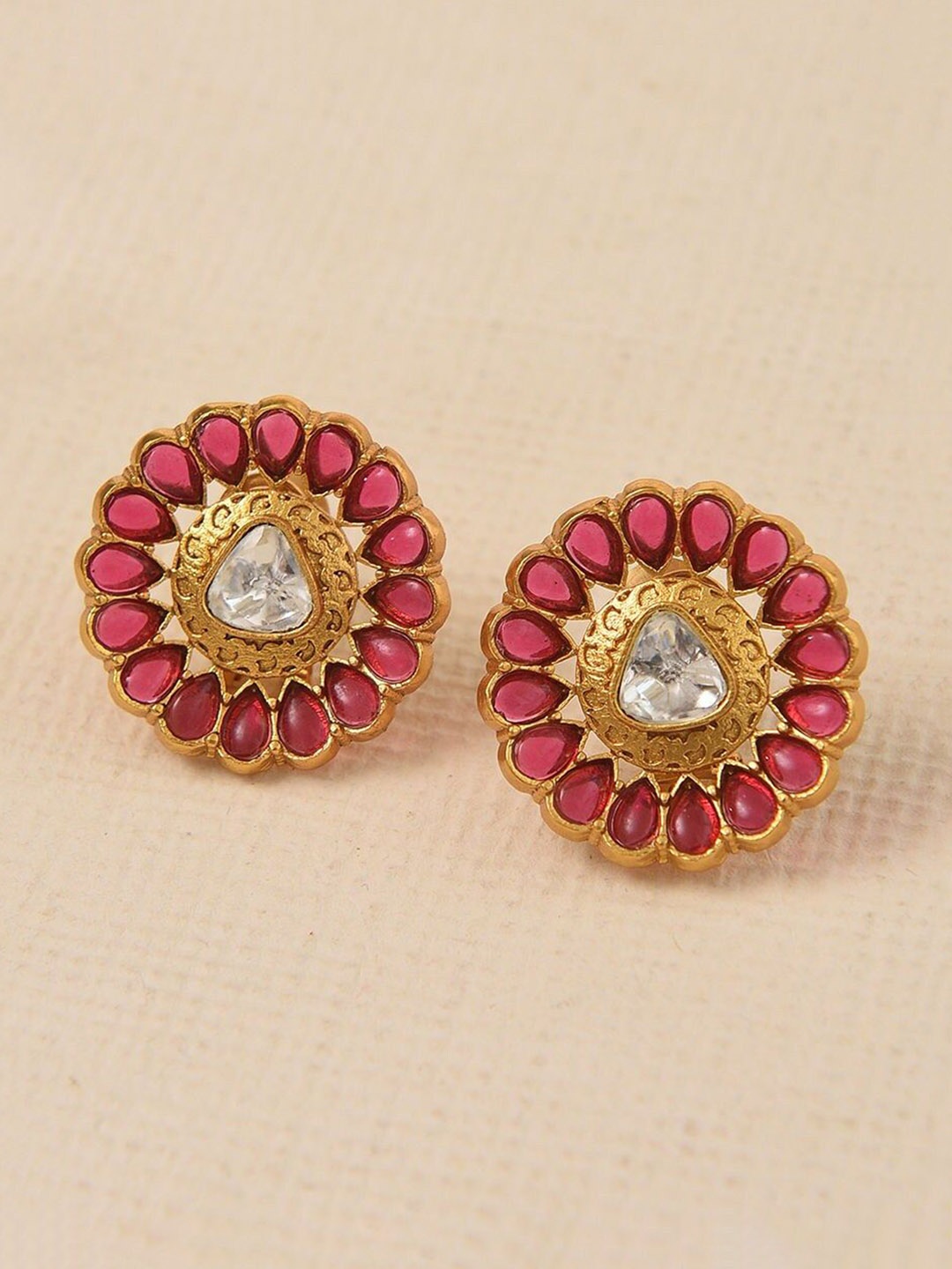 

JAYPORE Gold Plated Contemporary Studs