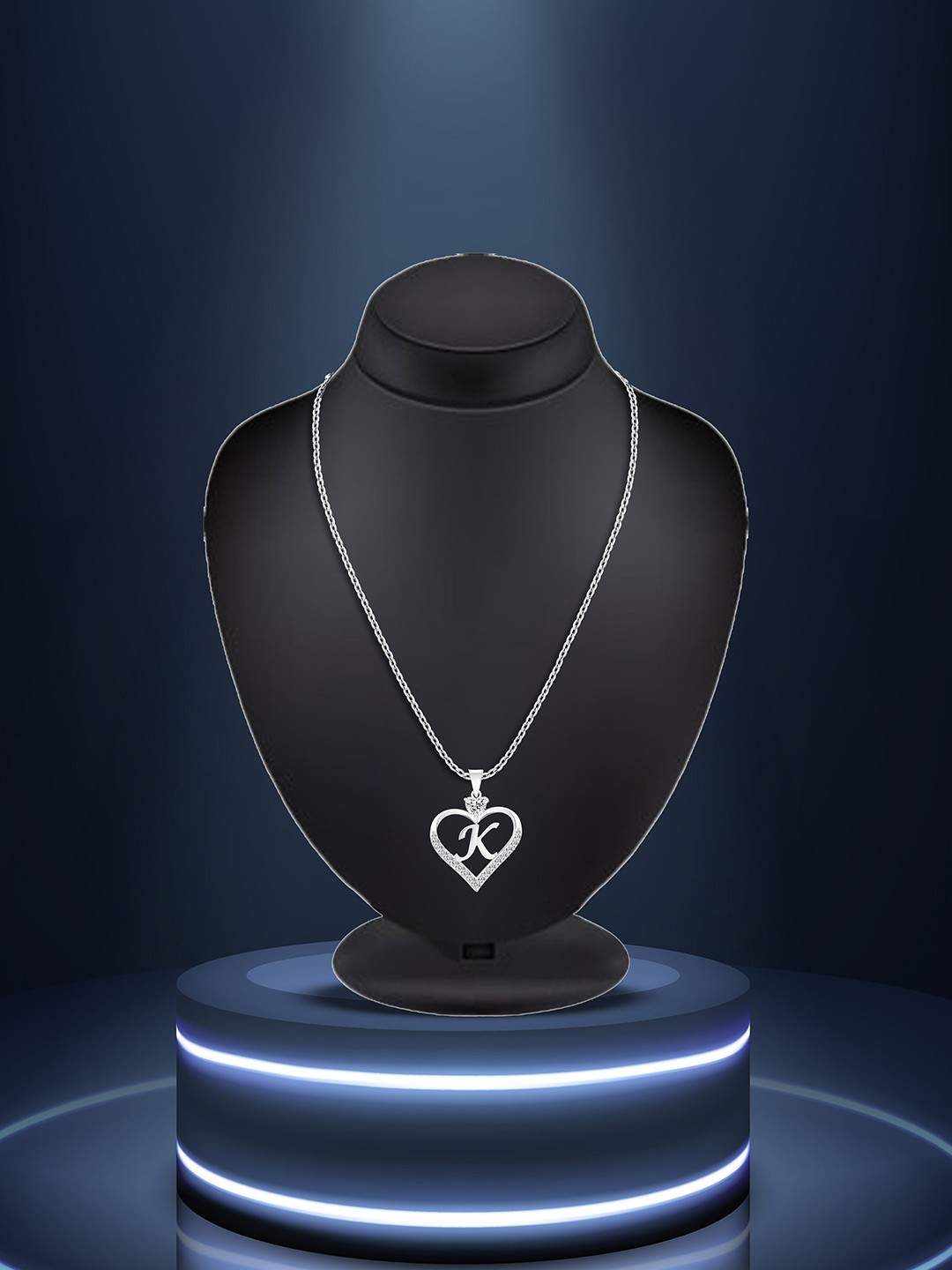 

Lila Silver-Plated Heart Shaped Pendants with Chains