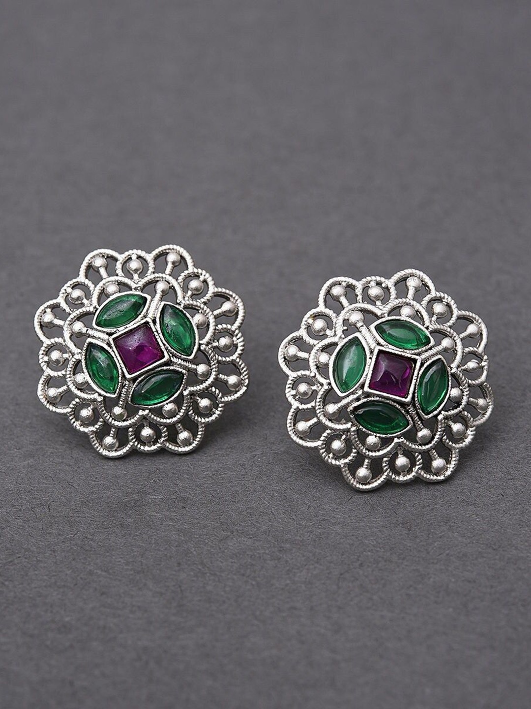 

JAYPORE Contemporary Jhumkas Earrings, Gold