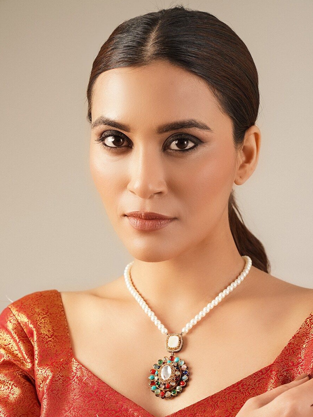 

JAYPORE Gold-Plated Brass Necklace