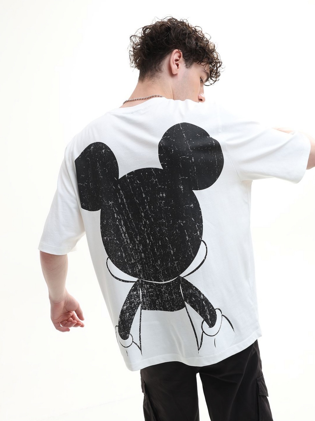 

ONLY Women Mickey Mouse Printed T-shirt, White