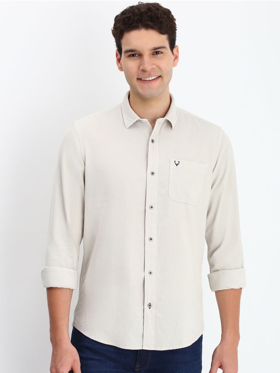 

Allen Solly Men Custom Opaque Casual Shirt, Grey