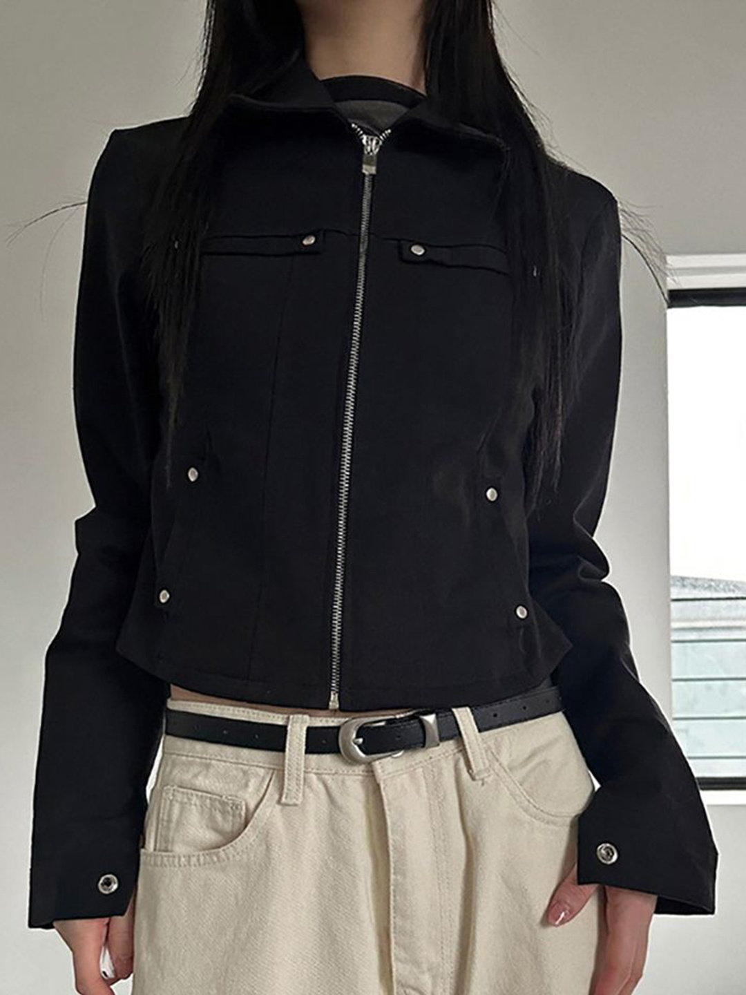 

StyleCast x Revolte Women Tailored Jacket, Black