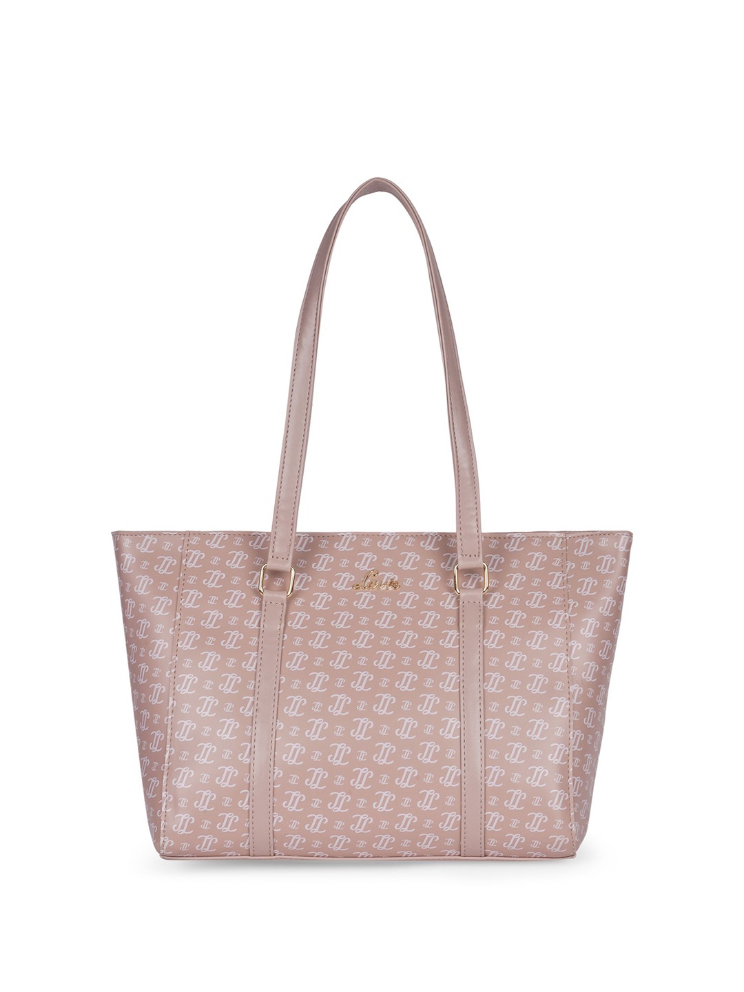 

Lavie Women Brand Logo Printed Structured Shoulder Bag, Beige