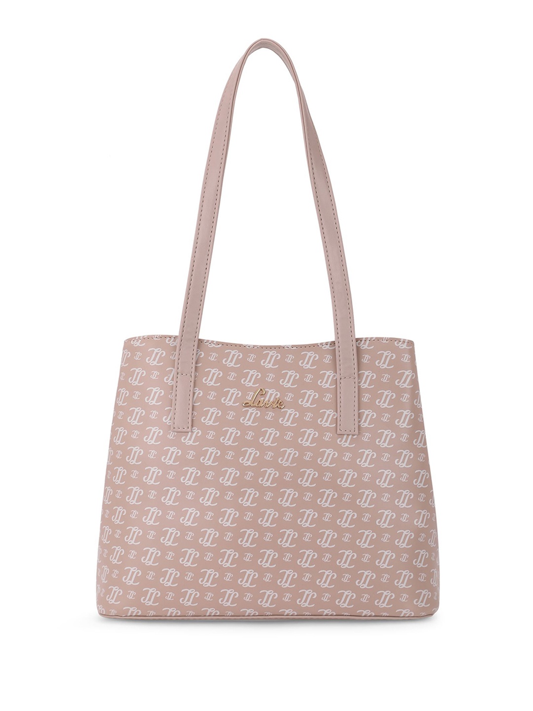 

Lavie Women Brand Logo Printed Structured Shoulder Bag, Beige