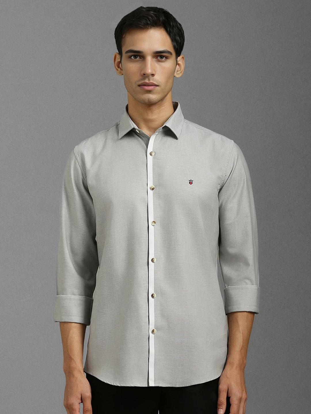 

Louis Philippe Sport Men Super Slim Fit Opaque Casual Shirt, Grey