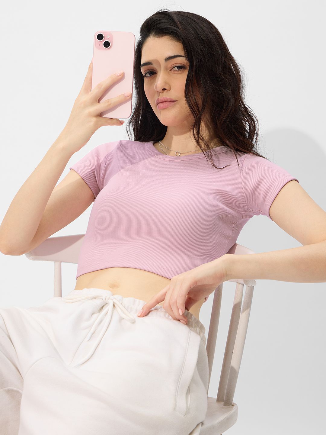 

The Souled Store Women Crop Top, Pink