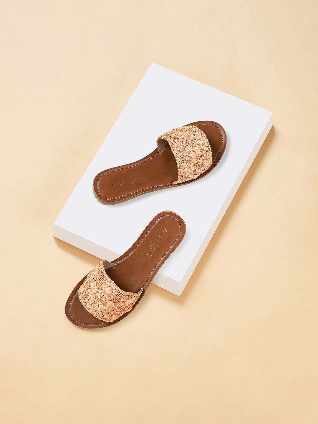 

Forever Glam by Pantaloons Women Open Toe Flats, Coral