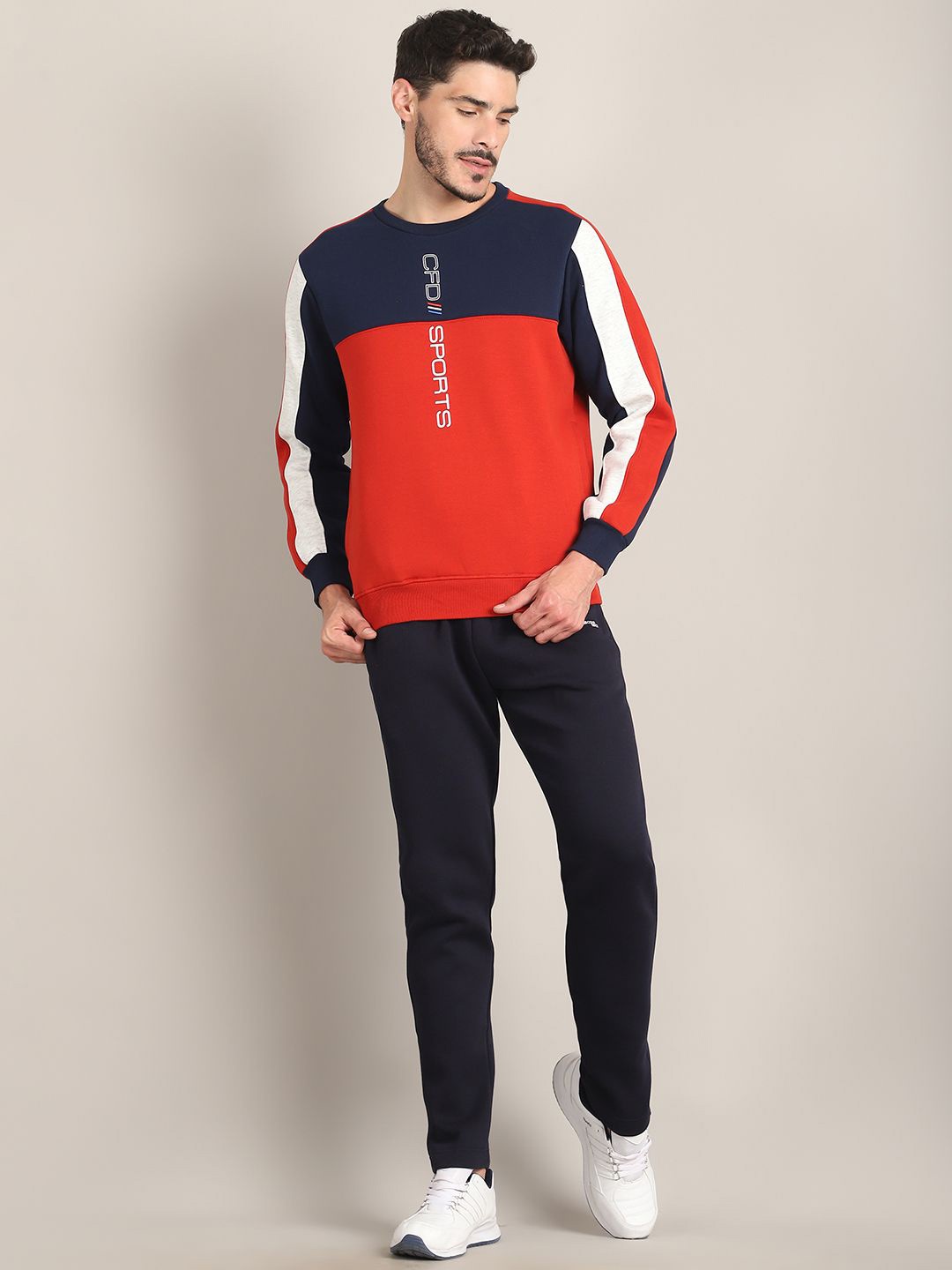 

CONFIDENCE Men Graphic Printed Tracksuits, Blue