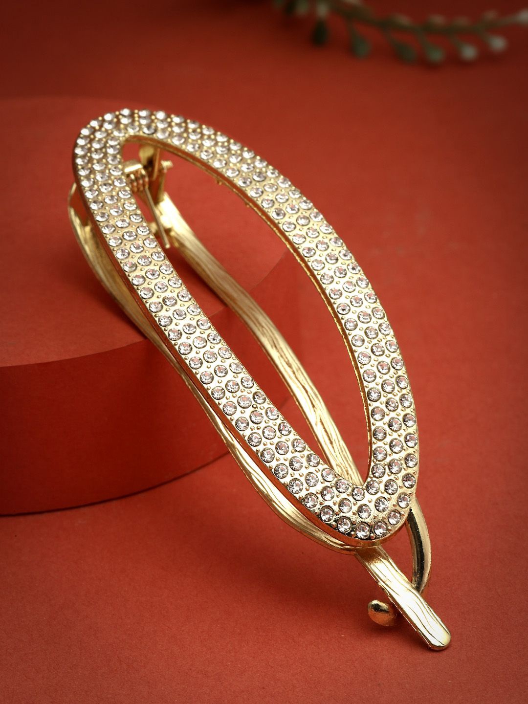 

PANASH Women Embellished Claw Clip, Gold