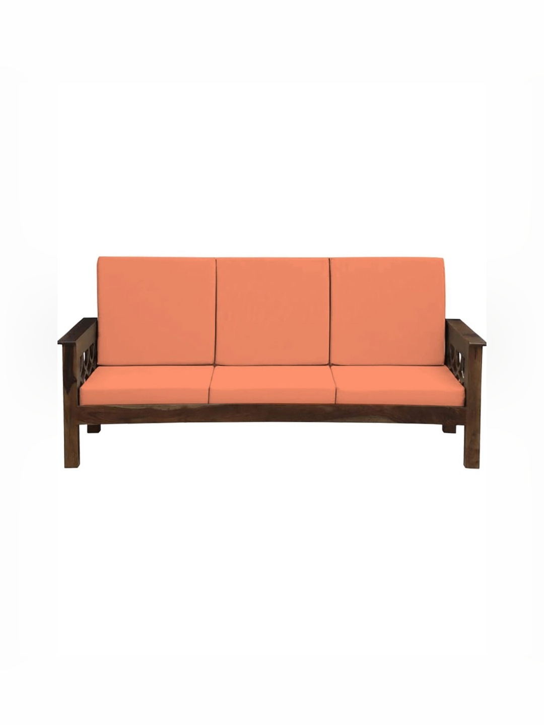 

Lazi Peach-Coloured 6 Pieces Elasticated 200 GSM Wooden Sofa Covers