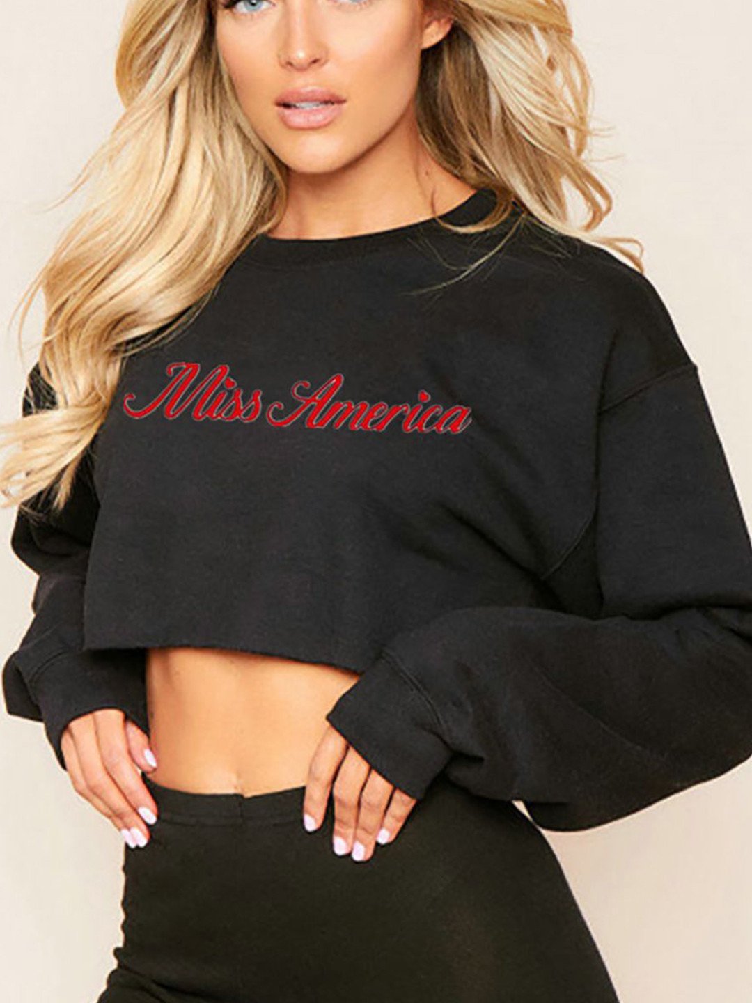 

StyleCast x Revolte Women Printed Cotton Crop Top, Black