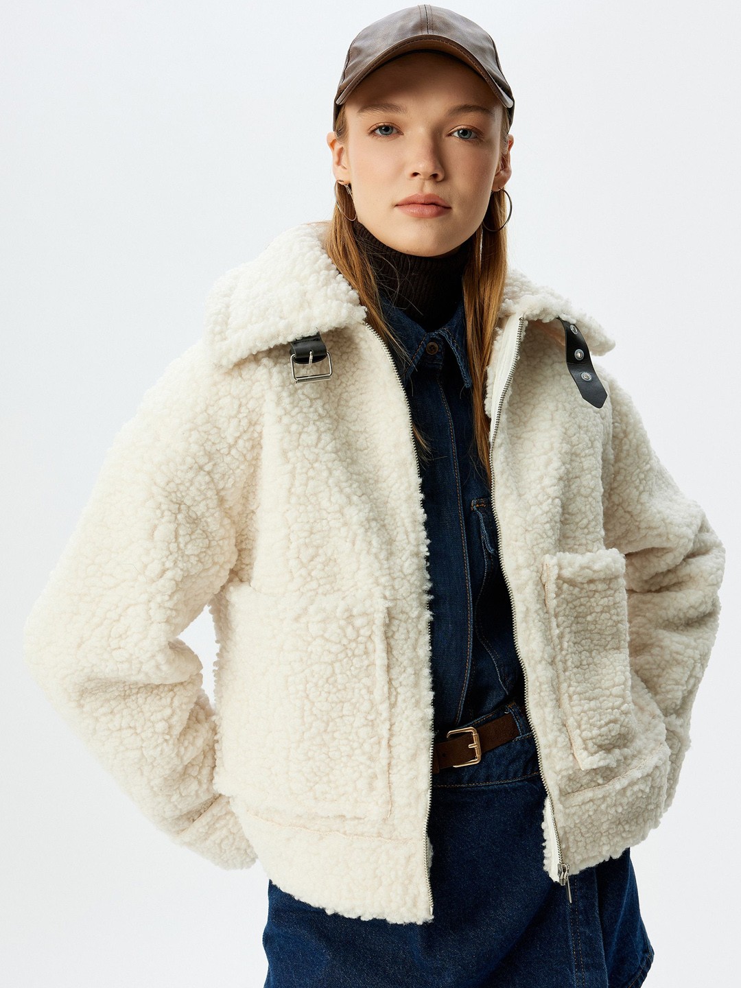 

Koton Women Woven Jacket, Beige