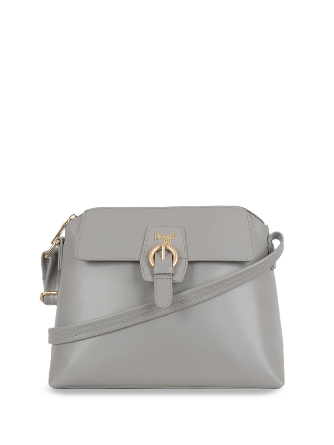 

Baggit Women Solid Structured Sling Bag, Grey