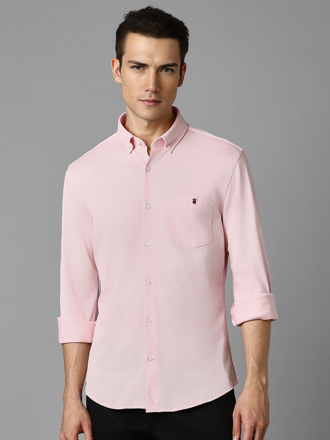 

Louis Philippe Sport Men Smart Opaque Casual Shirt, Pink