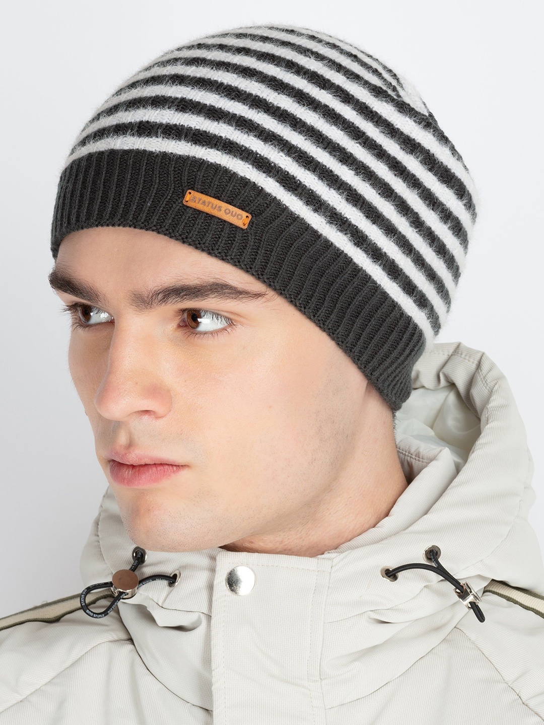 

Status Quo Men Winter Beanie Cap, Black