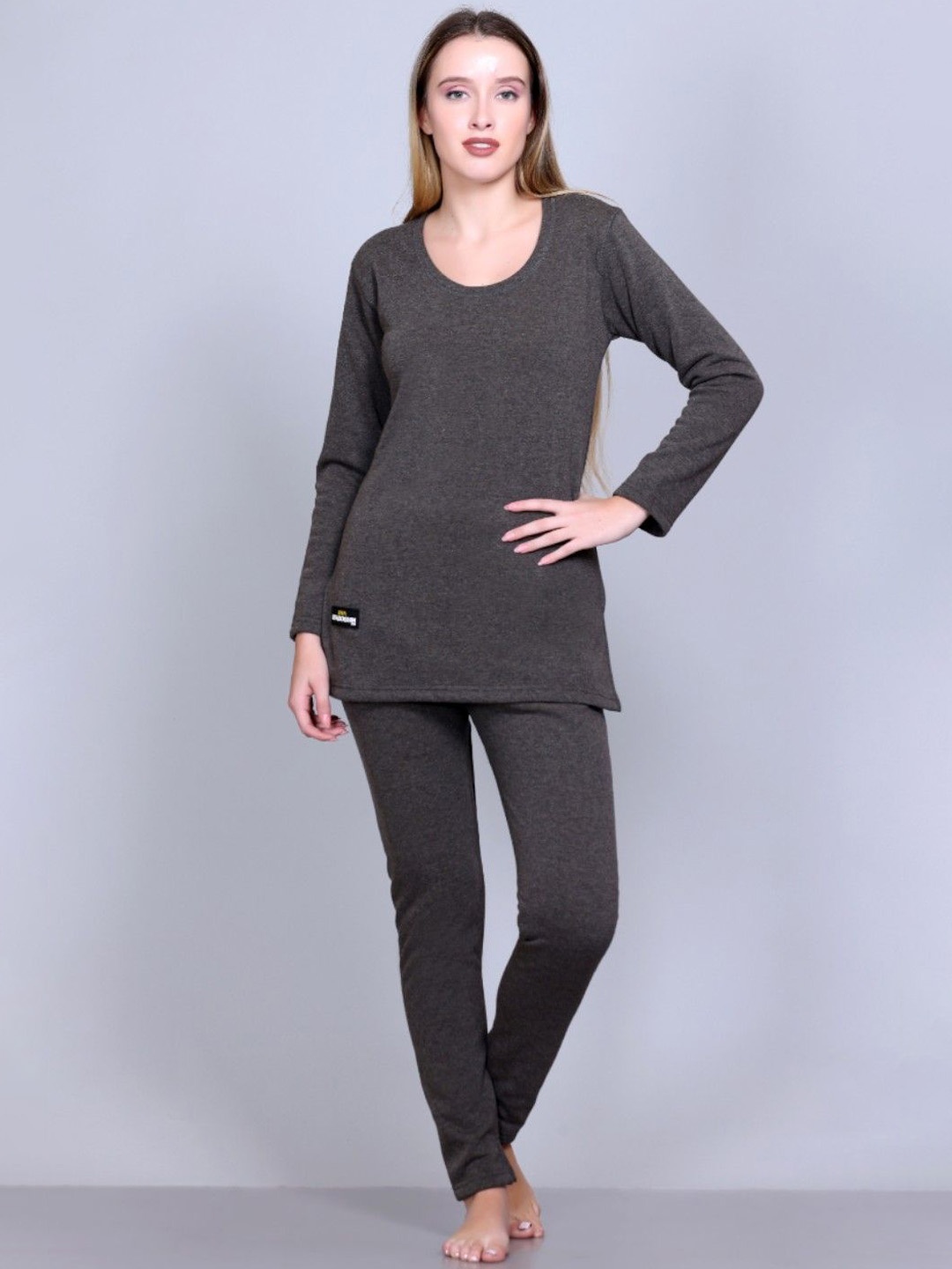 

TFA THE FASHION ADDICTION Women Cotton Thermal Set, Grey