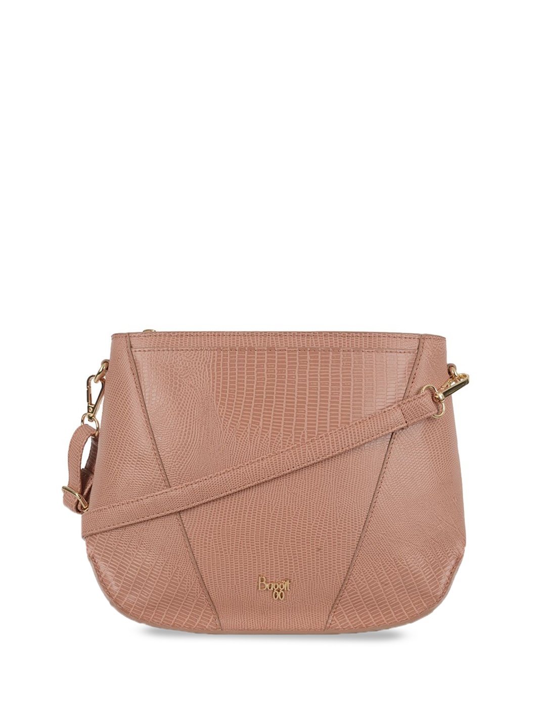 

Baggit PU Structured Sling Bag with Tasselled, Orange