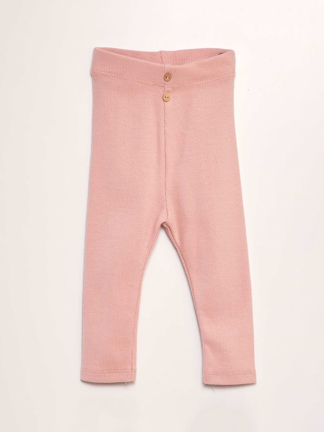 

KIABI Infant Girls Cotton Three-Fourth Length Leggings, Pink