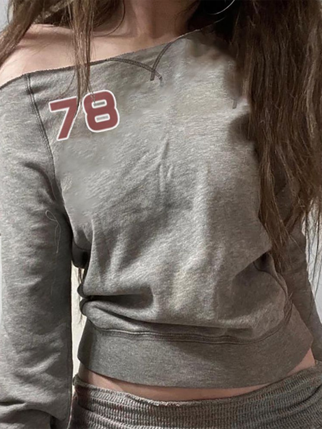 

StyleCast x Revolte Women Casual Long Sleeves Regular Top, Grey