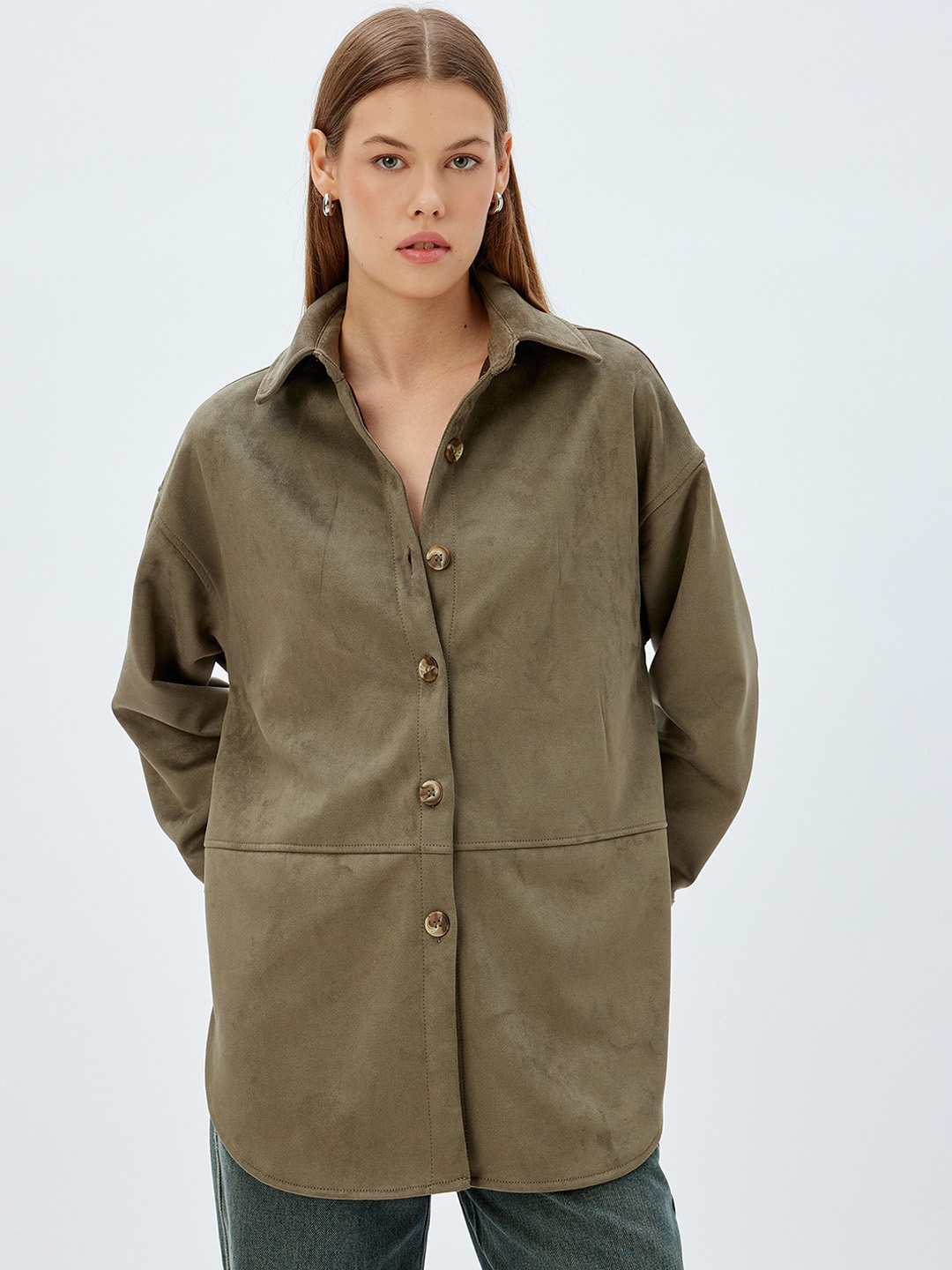 

Koton Women Tailored Jacket, Green