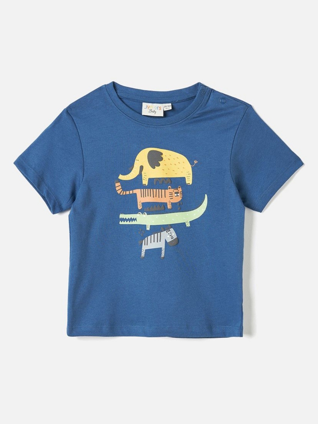 

Juniors by Babyshop Boys Graphic Printed Round Neck Cotton T-shirt, Blue
