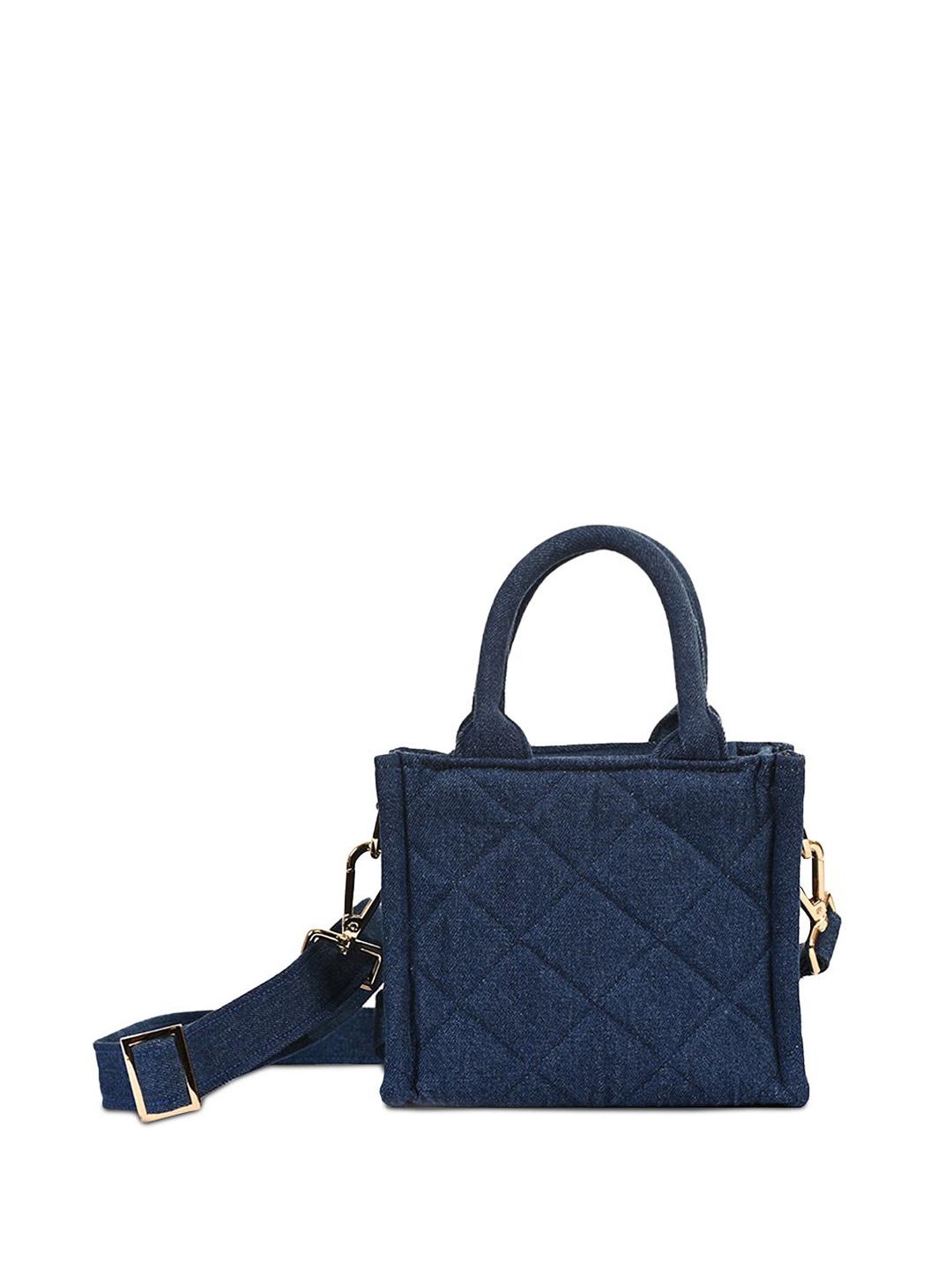

earthbags Unisex Solid Structured Handheld Bag, Blue