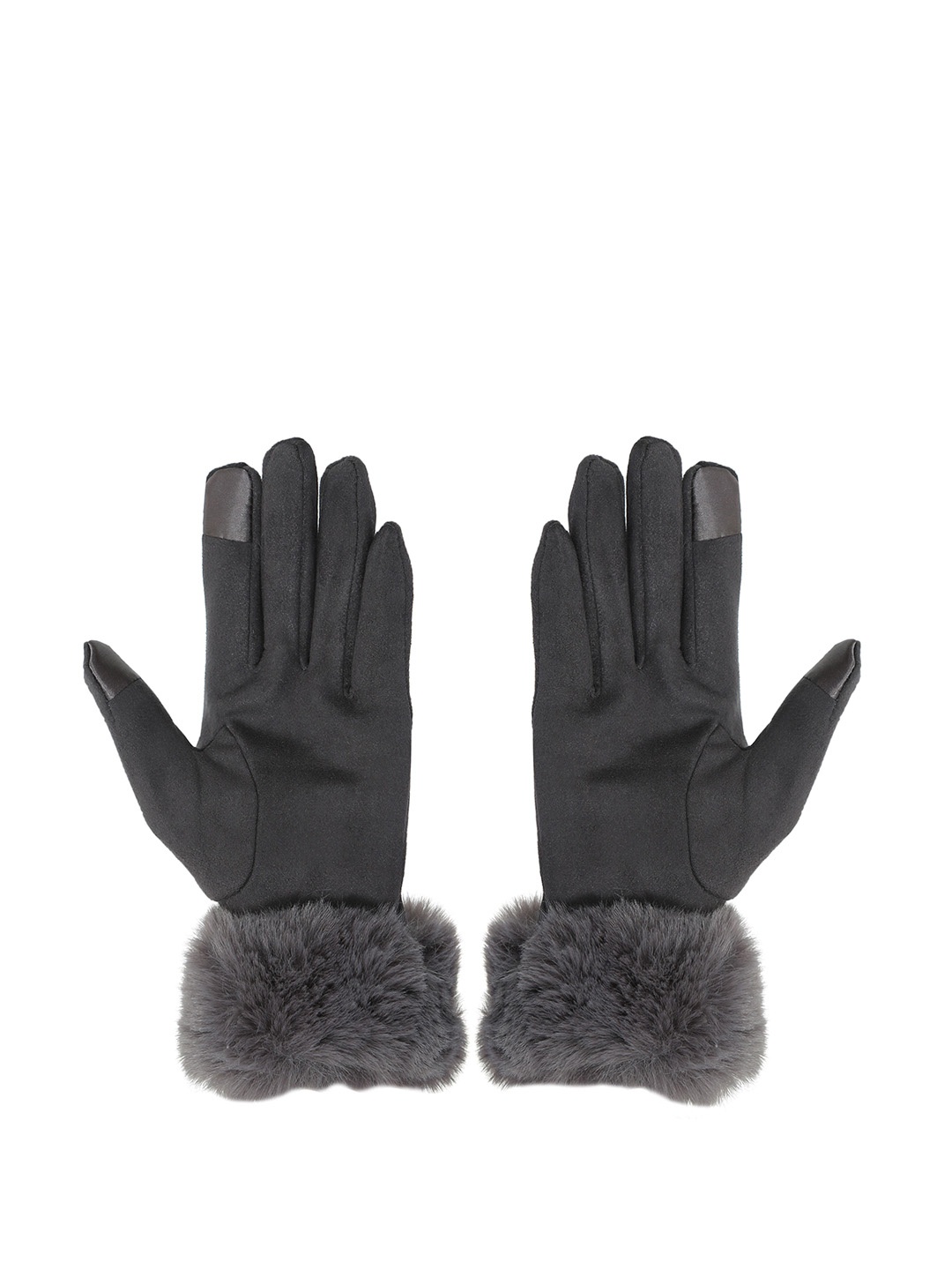 

FabSeasons Women Acrylic Winter Gloves, Grey