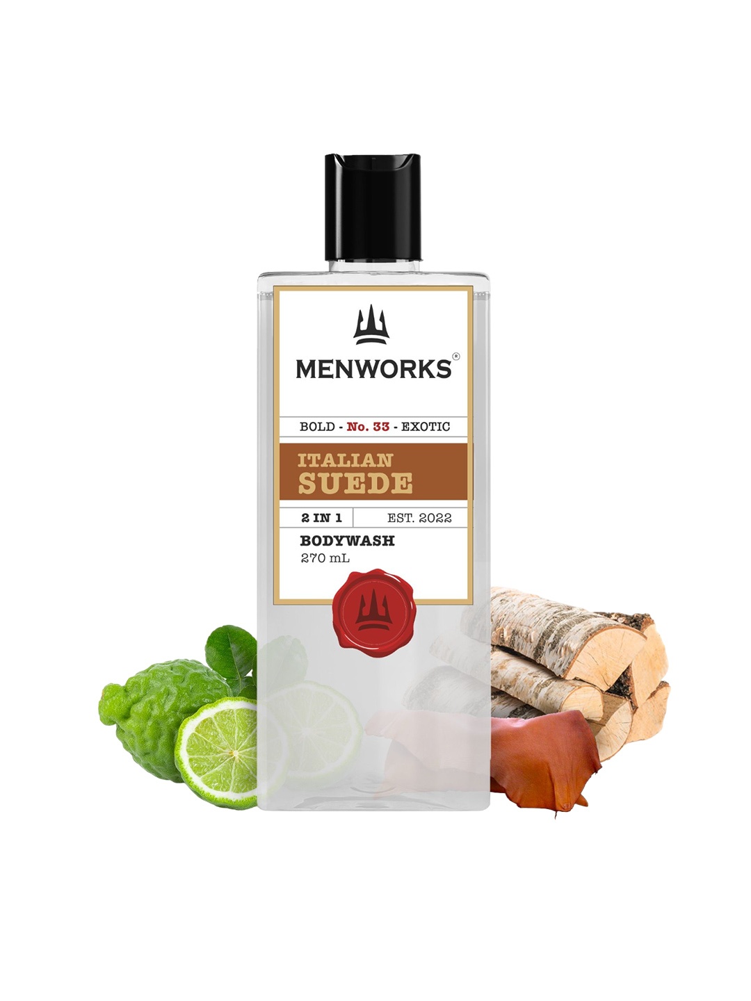 

Menworks Italian Suede 2 In 1 Body Wash - 270 ml, Transparent