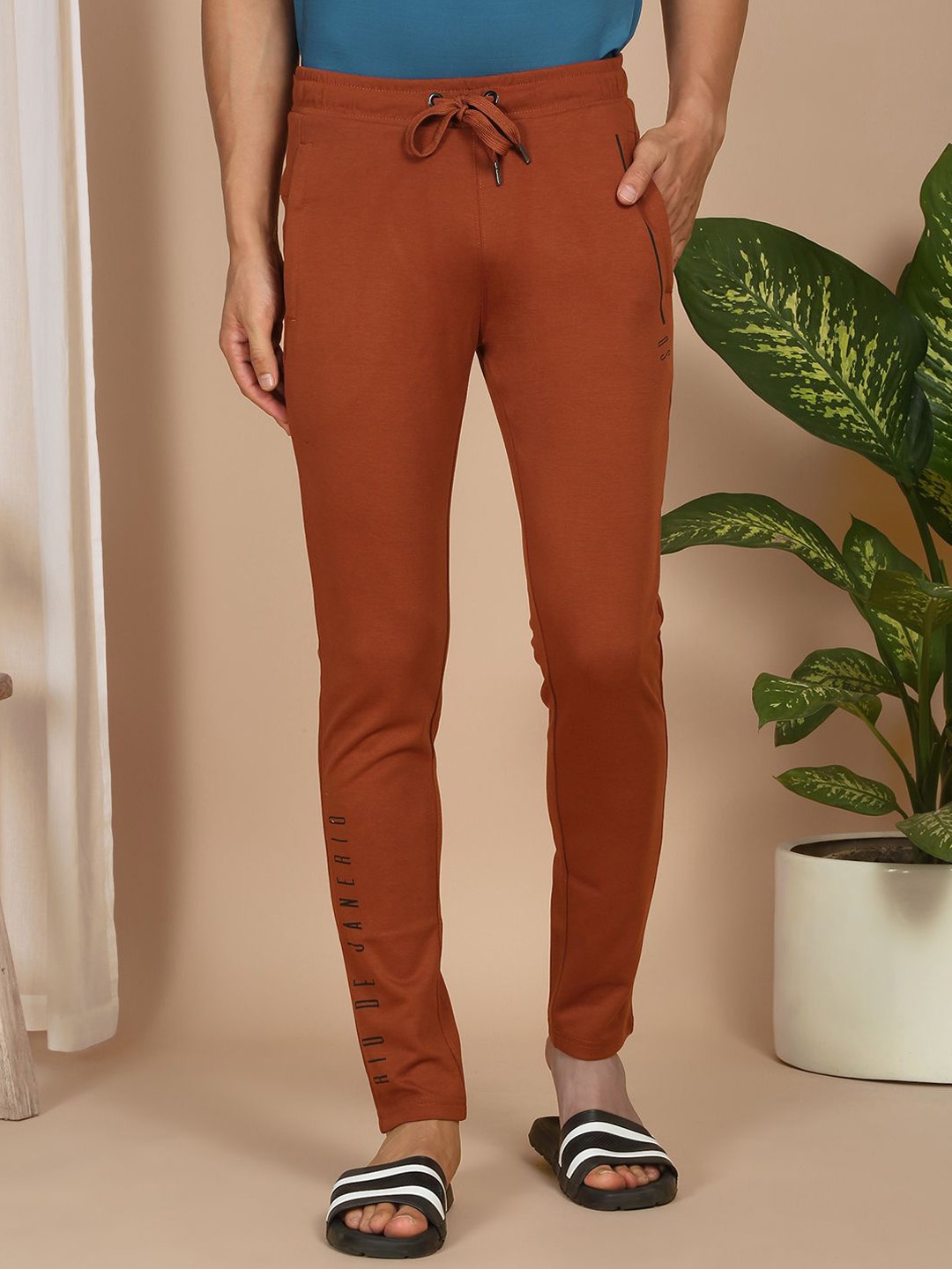 

Sweet Dreams Men Mid-Rise Lounge pant, Brown