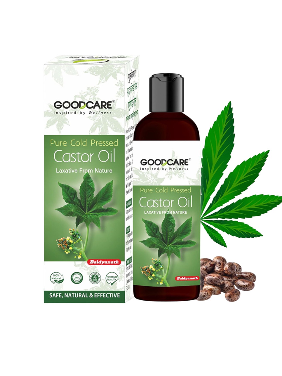 

GOODCARE Pure Cold Pressed Castor Oil 200ml, Yellow