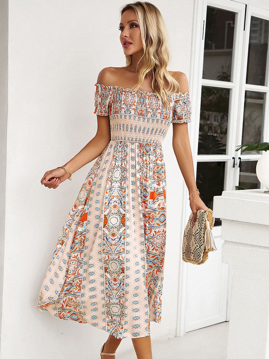 

StyleCast Women Floral Printed Maxi Midi Dress, White