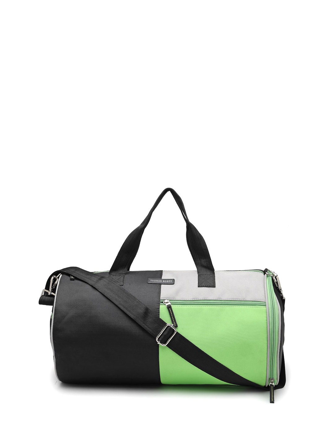 

Thomas Scott Colourblocked Medium Casual Duffel Bag, Green