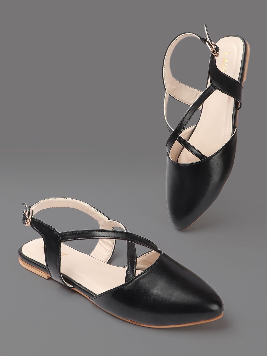 

Lavie Women Pointed Toe Mules, Black