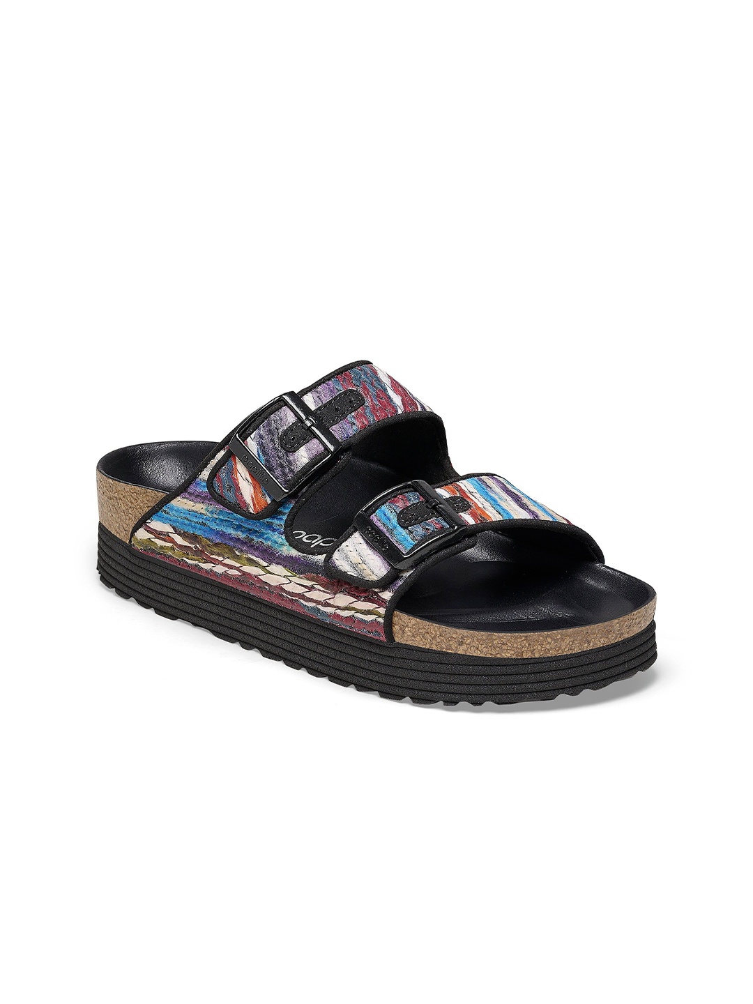 

Birkenstock Arizona Platform Women Narrow Width Two Strap Sandals, Black