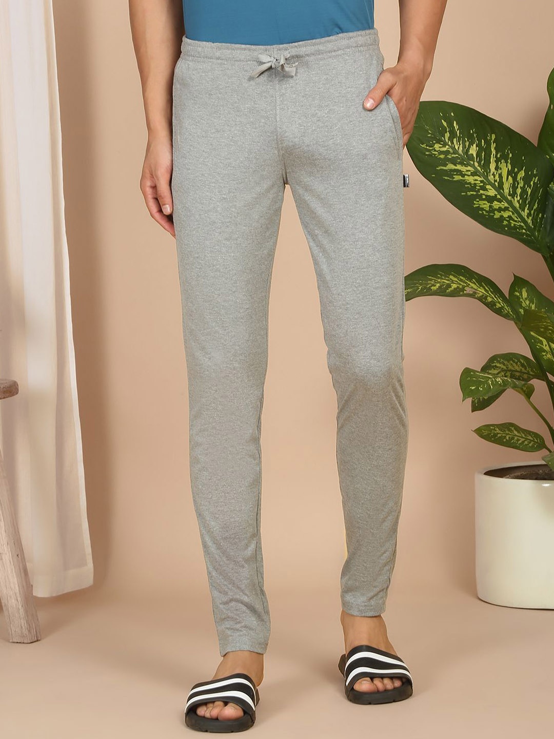 

Sweet Dreams Men Mid-Rise Straight Lounge Pants, Grey