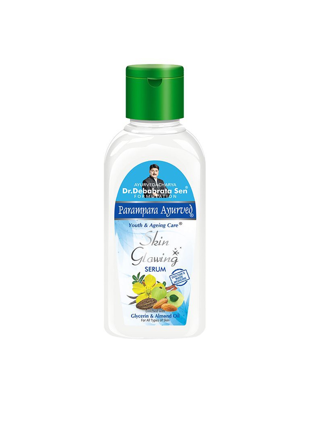 

Parampara Ayurved Skin Glowing Serum With Almond Oil - 100 ml, Transparent