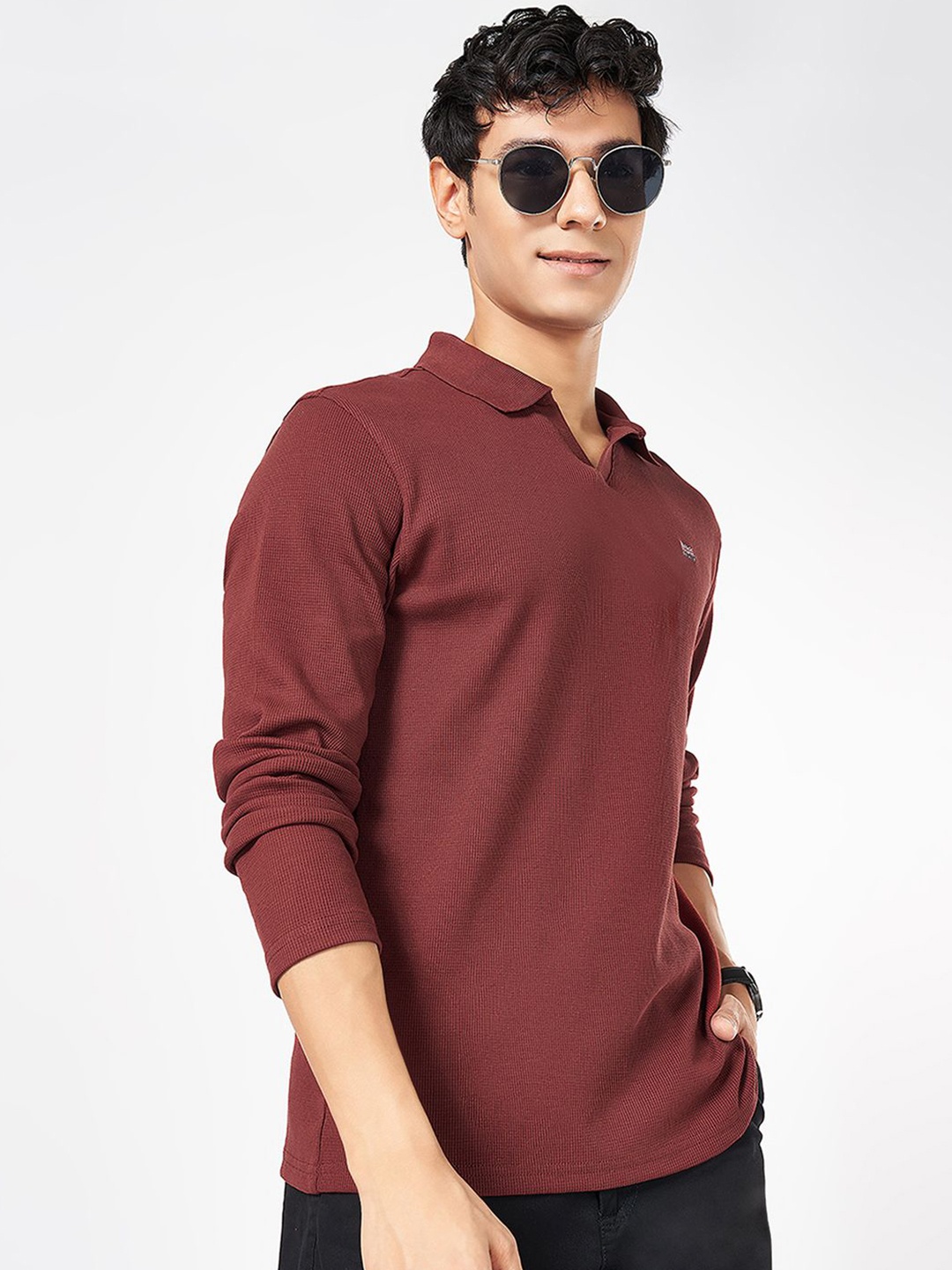 

BYFORD by Pantaloons Men Cotton Sweatshirt, Red