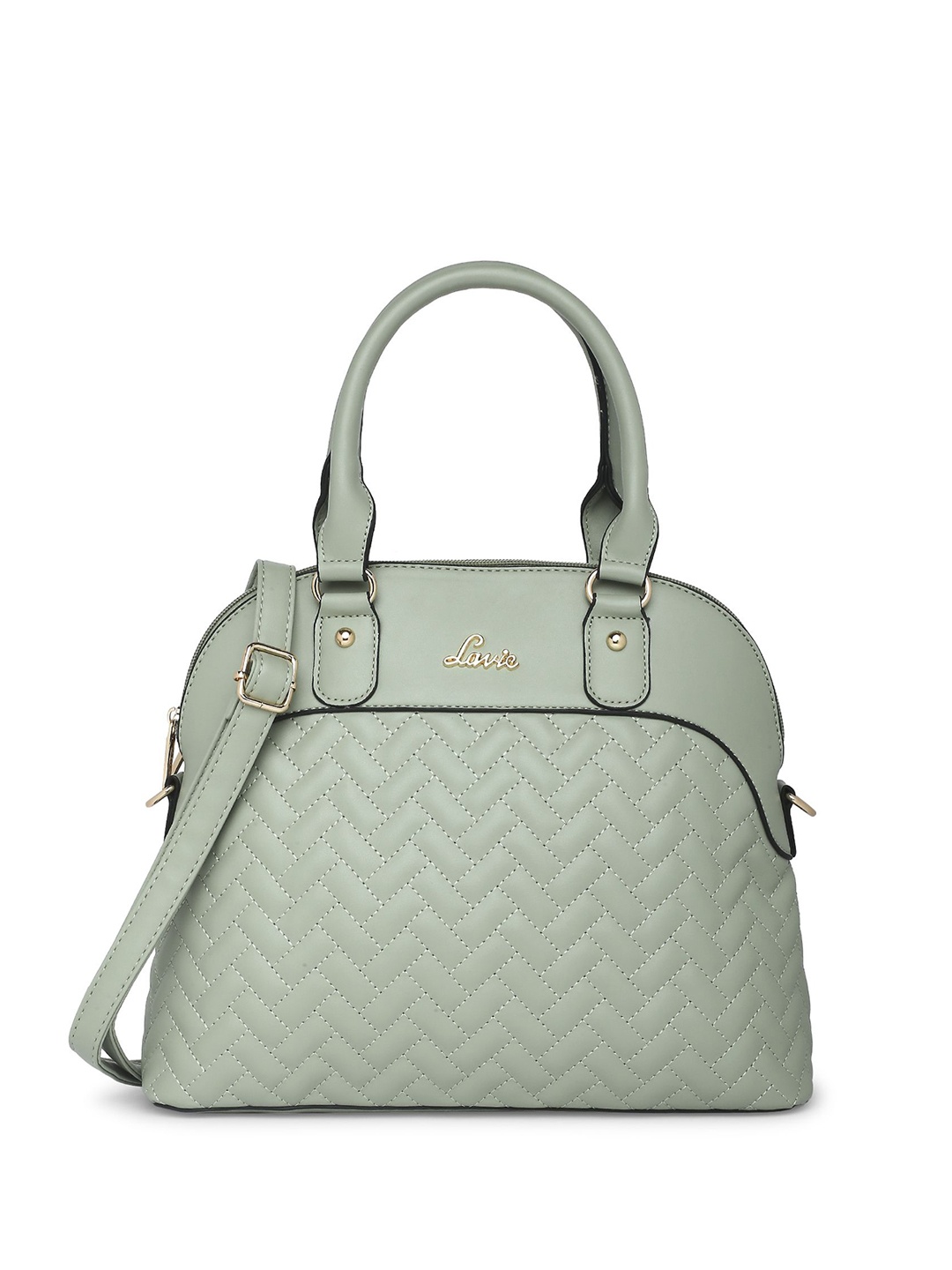 

Lavie Women Textured Solid Structured Handheld Bag, Sea green