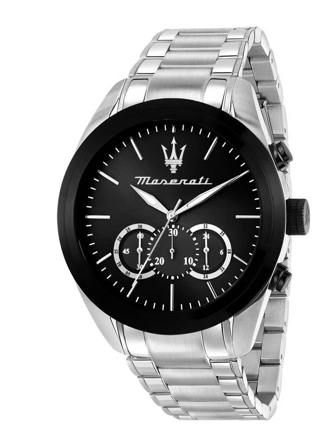 

Maserati Men Dial & Stainless Steel Straps Analogue Multi Function Watch R8873612062, Black