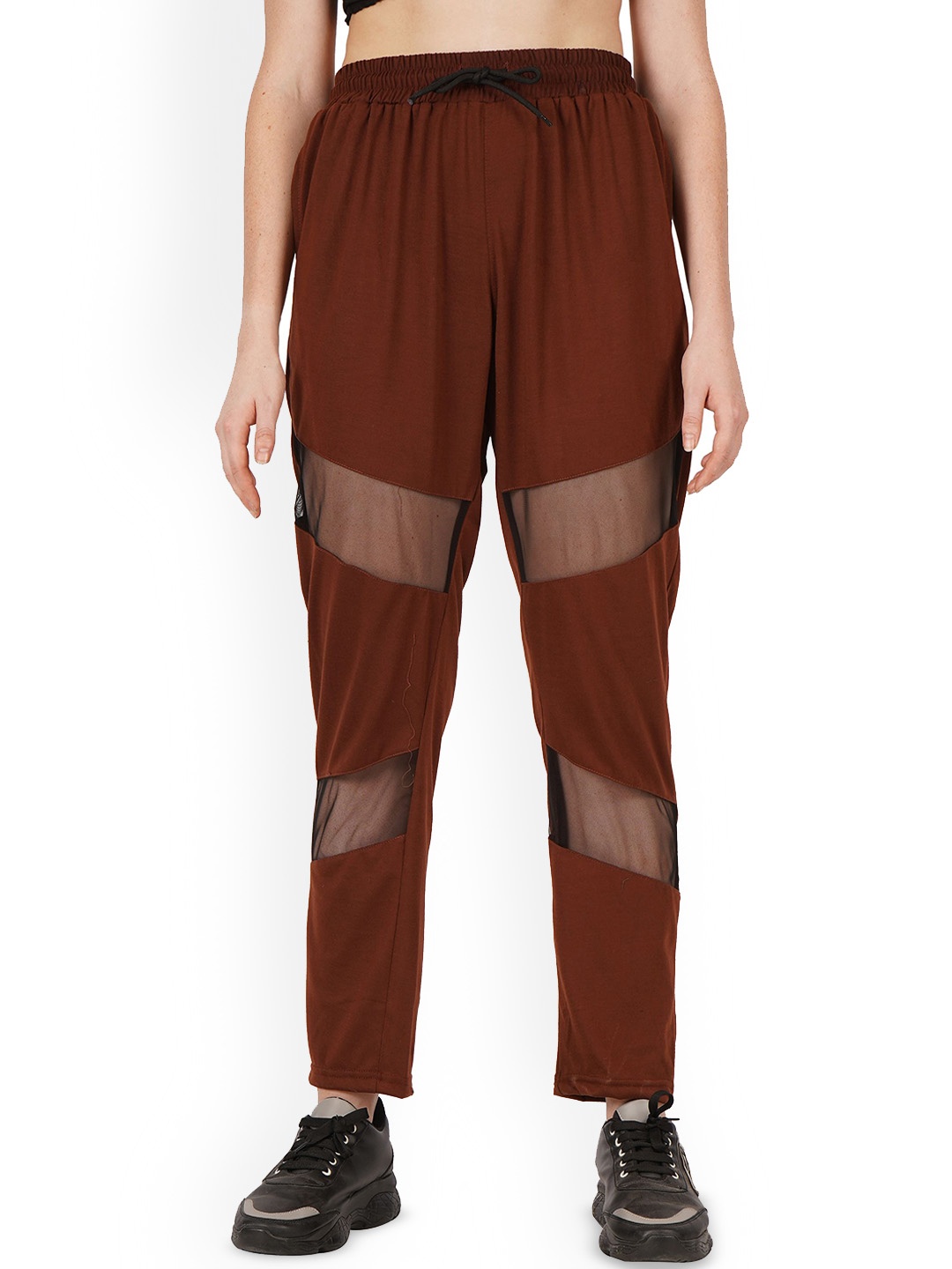 

Fashionable Women Cotton Regular Fit Track Pants, Brown