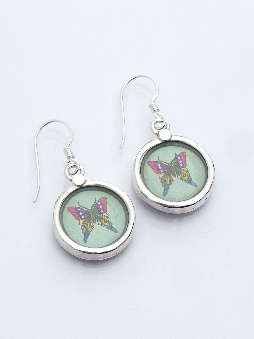 

Exotic India Sterling Silver Butterfly Earrings