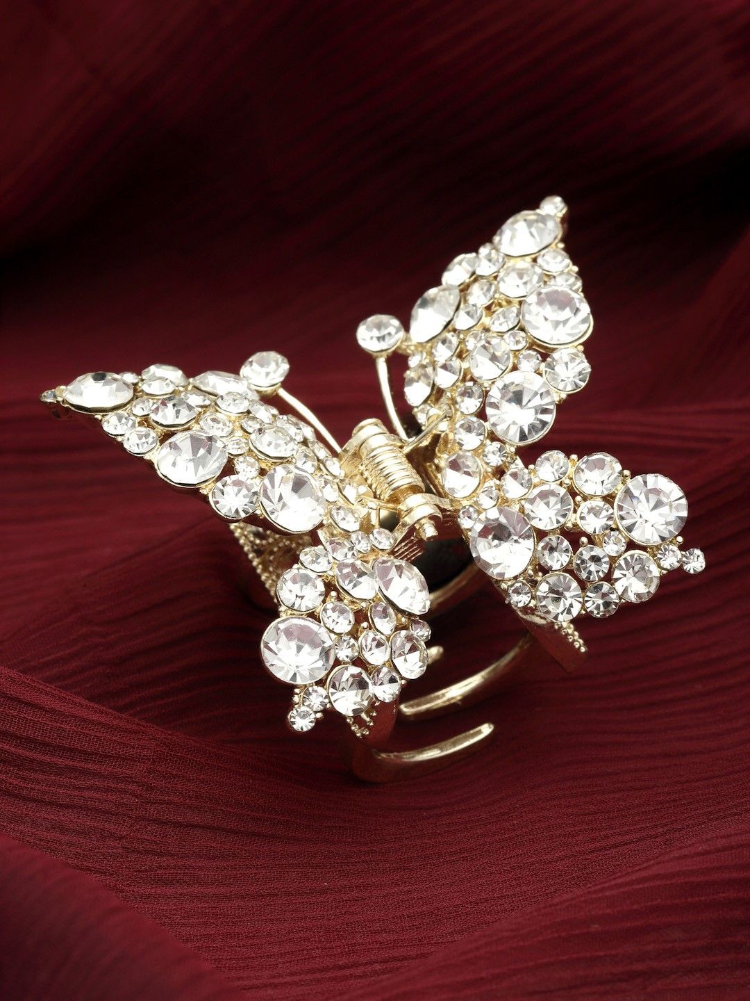 

PANASH Women Embellished Claw Clip, Gold