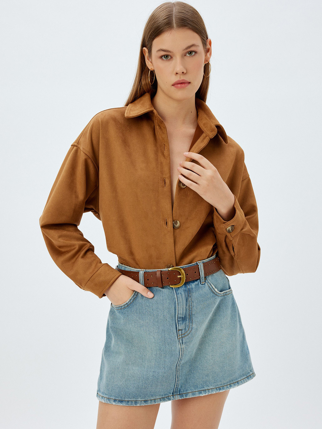 

Koton Women Sporty Jacket, Brown
