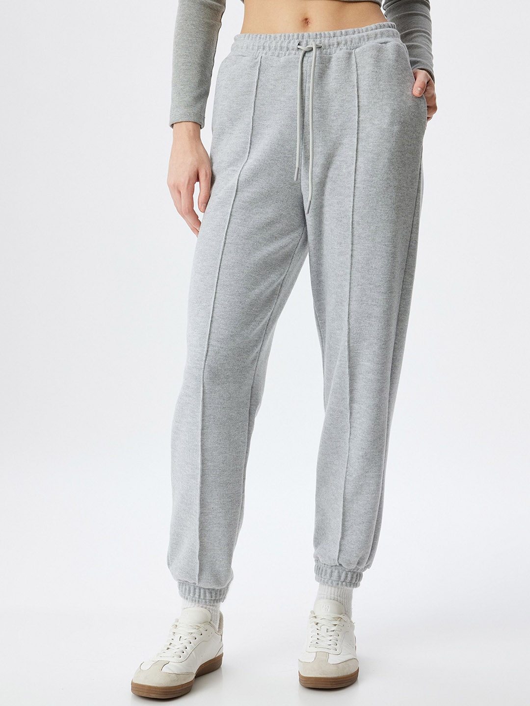 

Koton Women Mid Rise Regular Fit Joggers, Grey