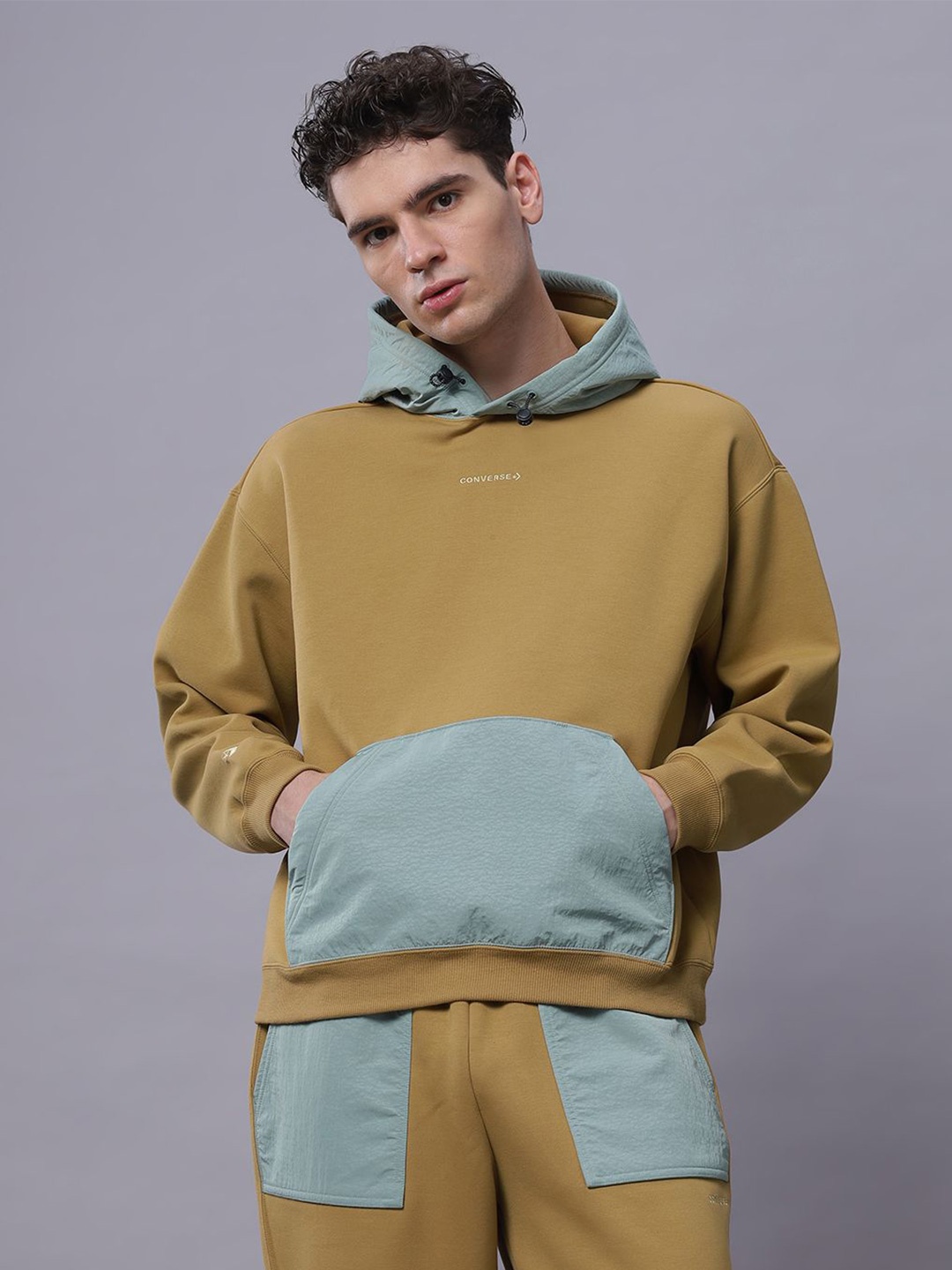 

Converse Men Wordmark Hoodie, Olive